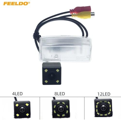 FEELDO 1Set Car CCD Rear View Camera with LED For Zotye T600 2014-2017 Auto Reversing Backup Parking Camera #FD6010