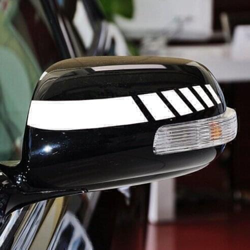 Car Sticker Rearview Mirror Decal Stripe for skoda octavia a5 a7 volkswagen toyota corolla hyundai creta lada priora kia ix25