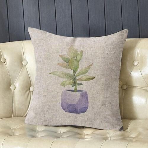 Cactus Nordic Cushion Cover Home Decor Pillow Case Sofa Decoration 45*45 For Chair Pillowcase Garden Decorative 40*40 Outdo M3B1