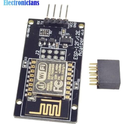 ESP8266 ESP-12E Remote Serial Ports WIFI Module ESP-12E (ESP-12F Upgrade) Wireless Transceiver With Adapter Board For Arduino