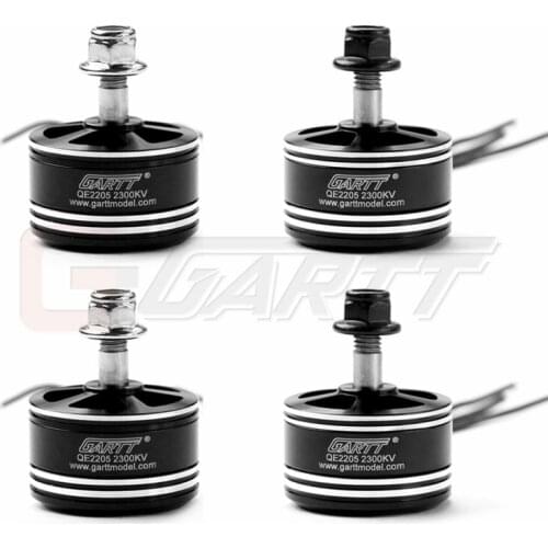 GARTT 2pcs CW & 2pcs CCW QE 2205 2300KV Brushless Racing Motor For QAV FPV RC 210 250 300 Quadcopter Multicopter Drones