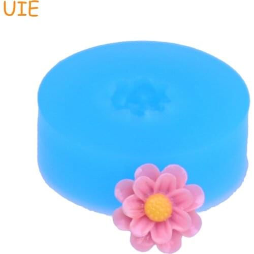 HYL013U 10.7mm Mini Flower Silicone Mold - Cake Topper Craft, Fondant, Jewelry Making, Gum Paste, Cabochon, Candy, Resin, Icing
