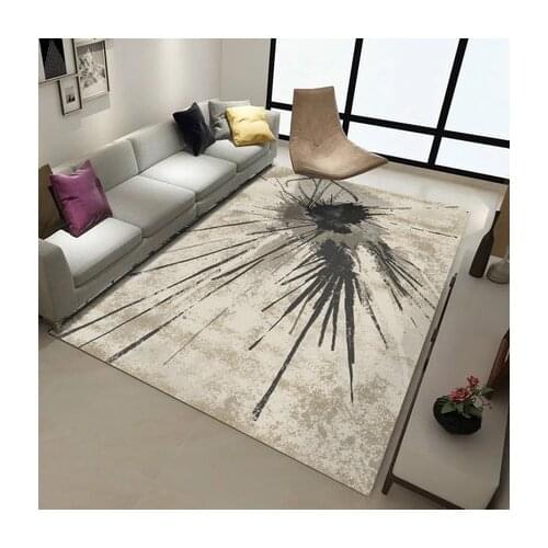 Nordic Living Room Coffee Table Abstract Ink Carpet Simple Modern New Chinese Room Study Bedroom Bedside Blanket