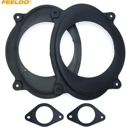 FEELDO Car Stereo Speaker Spacer Mat for Toyota Camry & Tacoma Change 6x9" to 6.5" Front Speaker Adapter Spacer Ring Pads#6032