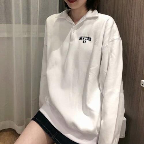 UNUTH Girls Soft Cotton Sweatshirts 2021 Spring Fashion Ladies Elegant Oversize Pullovers Vintage Women Chic
