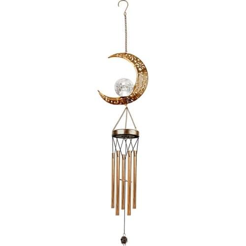 Wind Chimes Solar Wind Chimes, Stunning Deep-Toned Exterior Garden Decoration Unique Hanging Decorations