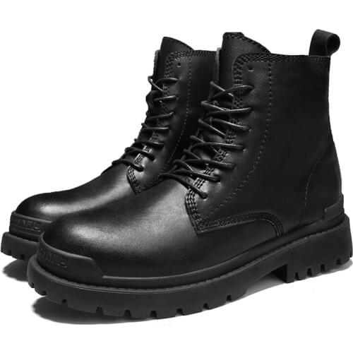 Four Season Man Shoes Fashion Martin Boots With England Style Casual Leather Ankle