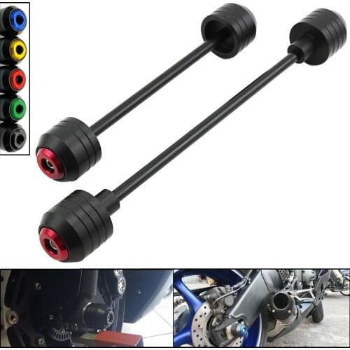 For SUZUKI GSXR GSX-R 600 750 2008 2009 2010 Front Rear Wheel Slider Fork Axle Crash Protector Swing Arm Pad Guard POM New
