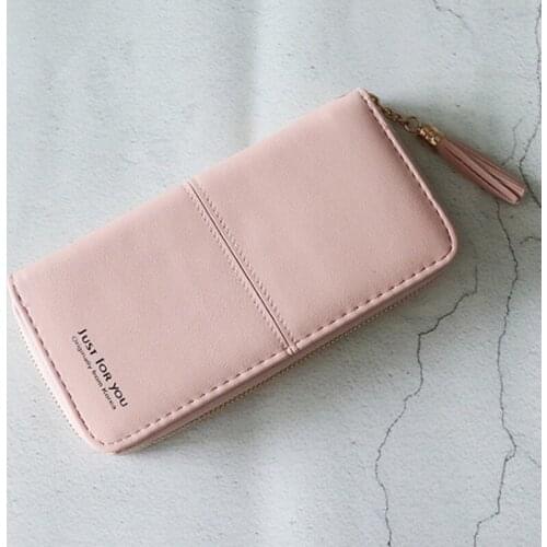 2019 Tassel Wallet Women Long Cute Wallet Leather Tassel Women Wallets Zipper Portefeuille Female Purse Clutch Cartera Mujer