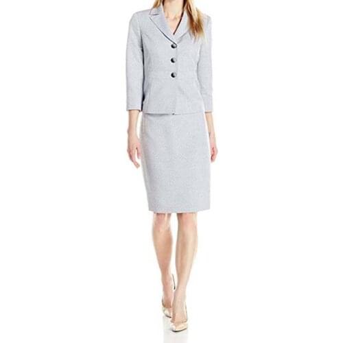 Woman Fashion Dresses Suits For Women Office Slim Fit Two Pieces Sets Suit