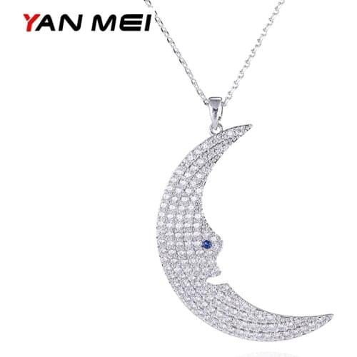 YANMEI CZ Butterfly Necklaces & Pendants For Women Cute Mirco Crystal Necklace Link Chain Fashion Jewelry YMD1286