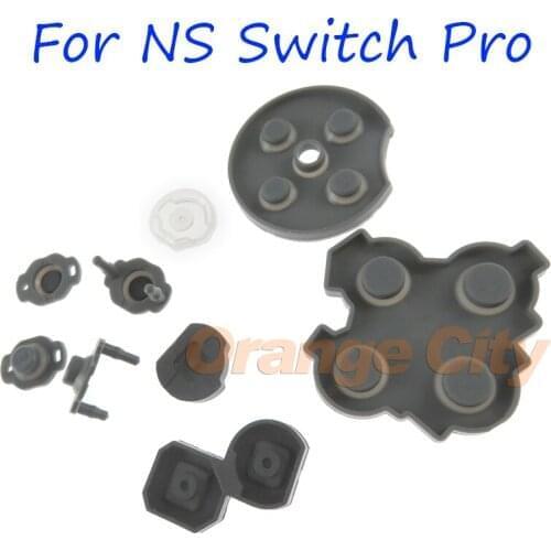 100sets Repair Parts For NS Switch Console Switch Pro LR Key Button ZL ZR Controller ABXY Conductive adhesive