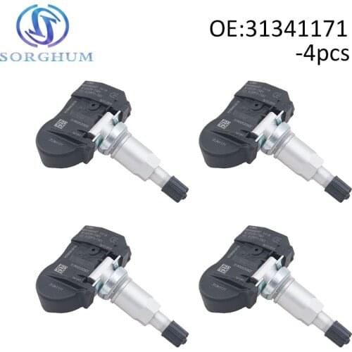 4pcs 31341171 Tire Pressure Monitor Sensor for Volvo C30 C70 S40 S60 S70 S80 V40 V50 V60 V70 XC60 XC70 XC90