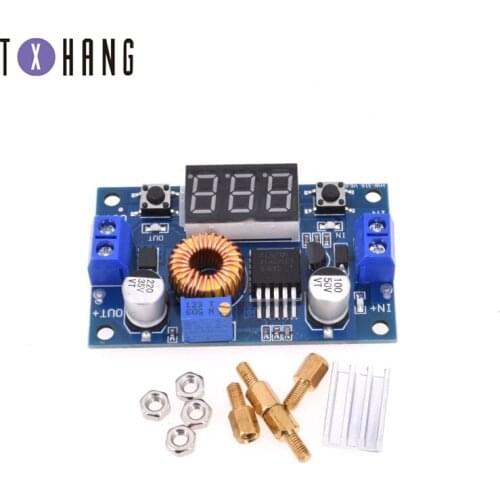 5A DC-DC adjustable step-down module XL4015 + voltmeter 4 ~ 38V efficiency electronics compatible with other diy electronics