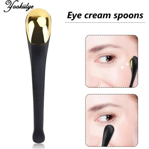 Eye Cream Applicator Anti Wrinkle Eye Massager Stick Facial Mask Mixing Brush Essence Mixing Metal Spatula Beauty Skin Care Tool