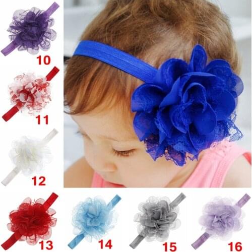 Chic Toddler Infant Big Mesh Lace Flower Headband Baby Girls Hairband Decoration Cute Princess Headbands Kids Accessories
