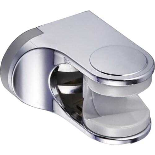 Shower Head Holder Handheld Showerhead Bracket Sprayer Holder Removable Support Stand Clip -Chrome
