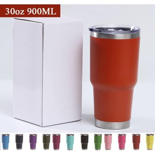 30oz 900ML Travel Coffee Mug Water Cup Stainless Steel Thermos Tumbler Cups Vacuum Flask Thermo Cups Bottle Thermocup Drinkware