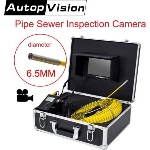 DHL free WP70 20m Professional Pipeline Endoscope Inspection Camera 7"LCD Screen 6.5/17/23mm Pipe Drain Sewer Inspection Camera