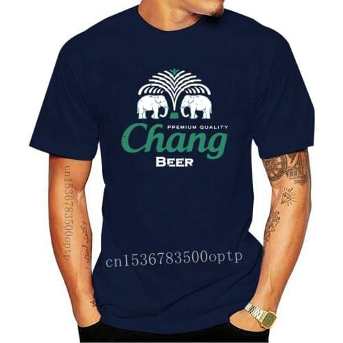Chang Beer Premium T-Shirt Thailand,Elefant,Bangkok,Logo,Hangover,Fun,Kult,100% Cotton Short Sleeve O-Neck Summer Tees Shirt