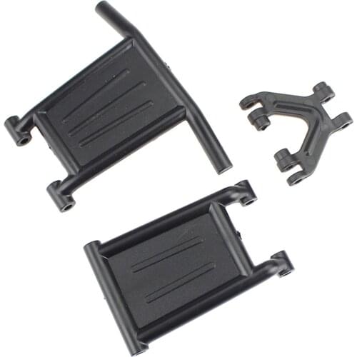 RC Plastic 124018-1840 Anti-Collision Kits Front Bumper Tail Wing Firmware Accessory for WLtoys 124018 1/12 RC Car Crawler