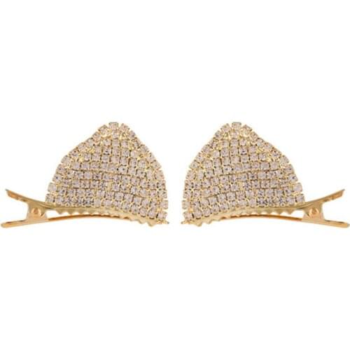 Korean Sweet Mini Cat Ears Hairpins For Women Girls Hair Claw Barrettes Hair Crab Clips Styling Make UP Tool Hair Accessories