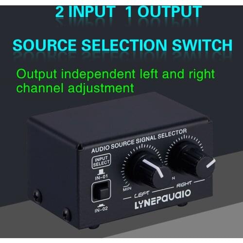 2 in 1 out Source Signal Selection Switch / Headphone Speaker switch Output