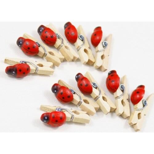 50pcs Cute Mini Wooden Clips Wood DIY Photo Card Message Pegs Pin Clothespin Craft Gift Food Bags Clips Home Decor