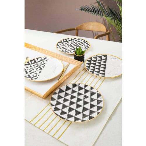 Trigon Service Plate 25 cm 4 Pcs-18765-66-67-68