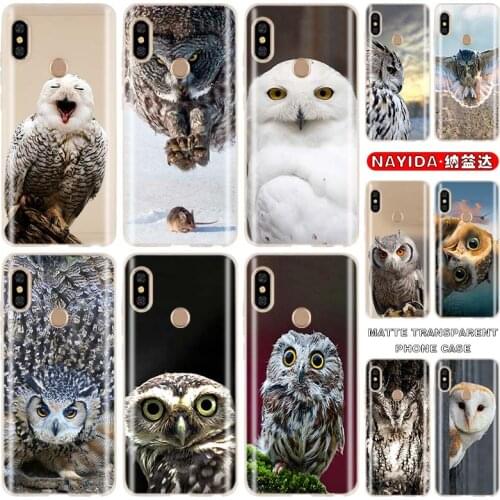 Soft Case for xiaomi redmi 9a 6A 7A 8A 6Pro note 9 8 7 6 5 Pro 9s 8T Fashion Cover Snowy Owl Fundas