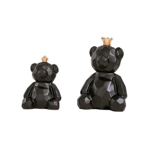 DECORATIONS DECORATION FIGURINE BEAR TEDDY BEDROOM BEDROOM PERSONALIZED FURNISHINGS CERAMIC CRAFTS HOME TRINKETS