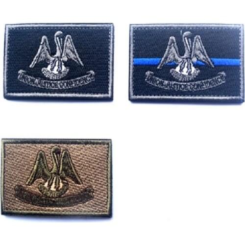 Embroidery Patches Magic Stickers Flag of Swedish Washington State Flag Louisiana Flag Embroidery Armband Cloth Patch