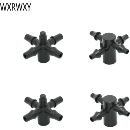 Wxrwxy drip arrow cross water splitter flow dripper water splitter Drip irrigation 3/5 mm connector barbed barb 200 pcs