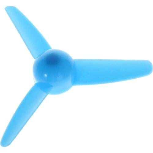 1PC Wind Power Toy Three Blade Plastic Propeller Accessories Shaft Diameter 2mm