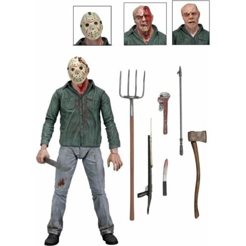 18cm NECA Figure Jason 3D Friday Part 3 Jason PVC Action Figure Toy Doll