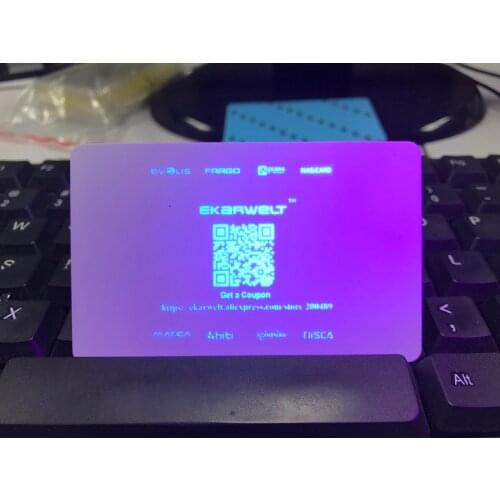 800015-UV invisible UV ribbon blue color 1000prints/roll for Zebra ID card printer P310 P330i P430i