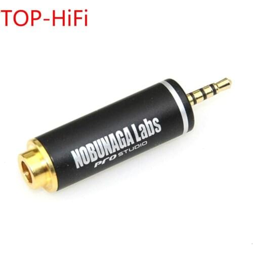 TOP-HiFi 2.5mm TRRS Balanced Male to 4.4mm Balanced Female Adapter 4.4 Female to 2.5 Male Connector Audio Adapter for NOBUNAGA