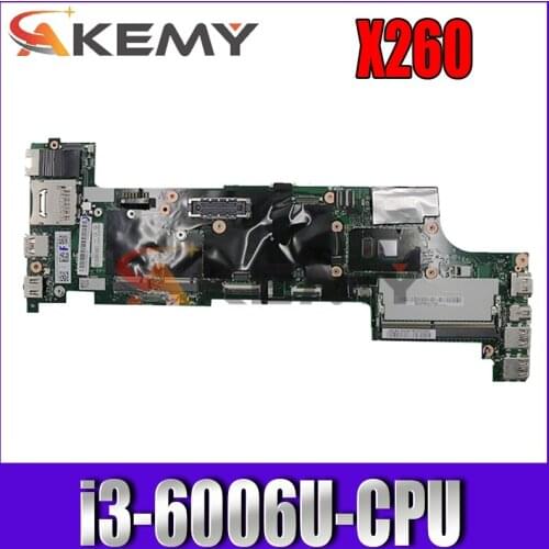 For Thinkpad X260 Laptop Motherboard CPU i3-6006U NM-A531 FRU 01YT069 01YT033 01HW771 01YT034 01HW772 01YT049 01HW773 01YT050