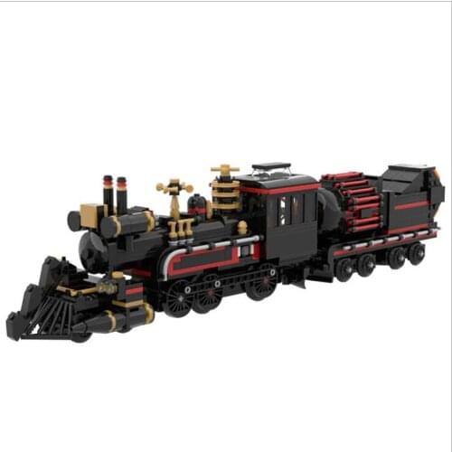 Spot MOC "Back to a Better Future" Movie of 'Jules Verne' Black Time Train Brick Model Building Block Toy Childrens Gift
