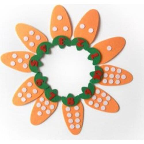 10pcs/pack 1-10 Numbers Handmade Toys Carrot Points Numbers Match Literacy Game Children Learning Educational Toy Math Toys