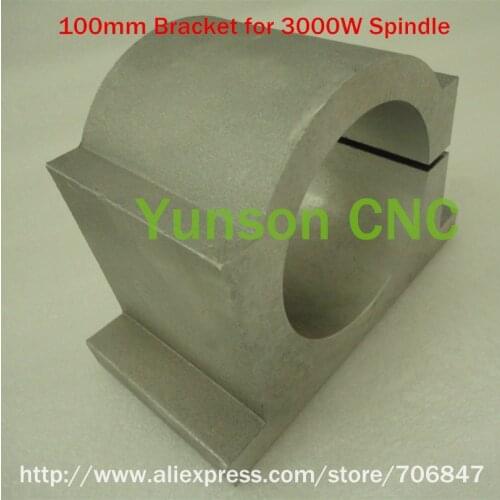 100mm diameter cast aluminum bracket spindle mount for cnc 3000W 3KW 4hp water/air cooled cooling spindle motor