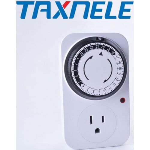 24 Hour Mechanical Timer Switch US standard Socket Mechanical Timer 110V 125V 15A US plug Electrical Program Timer Power Switch