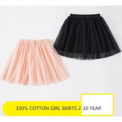 Fashion Kids Mesh Miniskirts Girl Princess Solid Pink Color Dance Ballet Tutu Brand Sequin Party Girl Faldas Skirt Elastic 2-10y