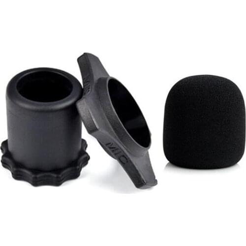 Microphone Foam Thicken Cover Sponge Studio Protective Grill Shield Anti-rolling Ring Mic Accessories for KTV Equipment