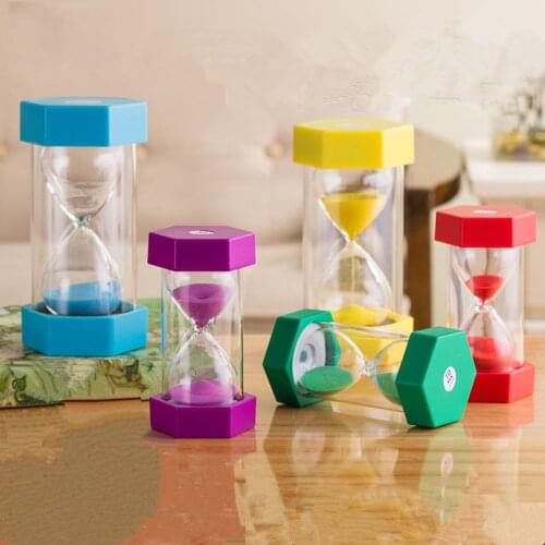 Hourglass 3/5/15/30 Minutes Timer Minute Sand Clock Toothbrushing 45/60 Mins Children Gift Timer Home Decoration Accessories