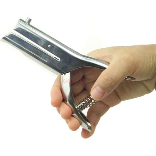 Single hole punching pliers Round manual puncher Card puncher Stationery Office paper binding PVC card punching pliers