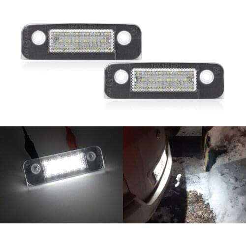 Fits For Ford Fiesta MK5 JH1 JD3 01-08 Fusion 01-12 Mondeo MK2 96-00 SMD White Canbus Led License Plate Lights OEM:1332916X2