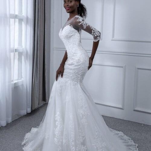 Popodion Long Wedding Dresses