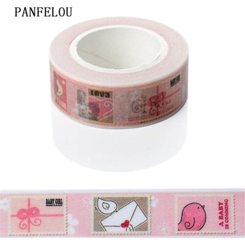 PANFELOU 1.5CMx10M stamp Dividing Stickers border masking adhesive paper washi tape DIY Scrapbooking Hand account