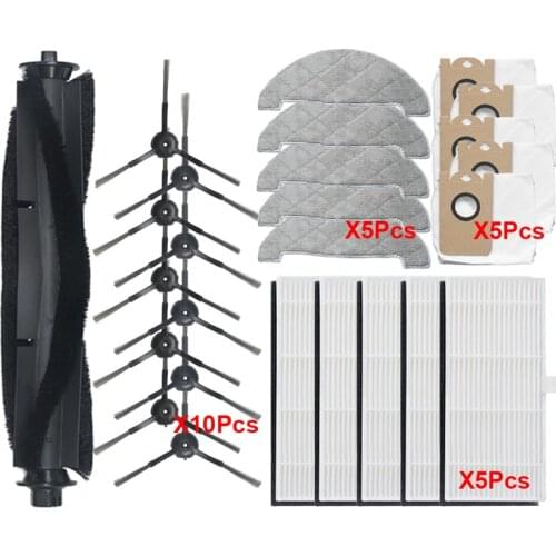 Mop Cloth Rags HEPA Filters Side Brushes Dust Bag For VIOMI S9 Vacuum Cleaner Cleaning Brush Replacement Parts Accessories